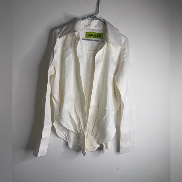GAUGE 81 Sabinas Linen Wrap Shirt in white - Picture 8 of 11